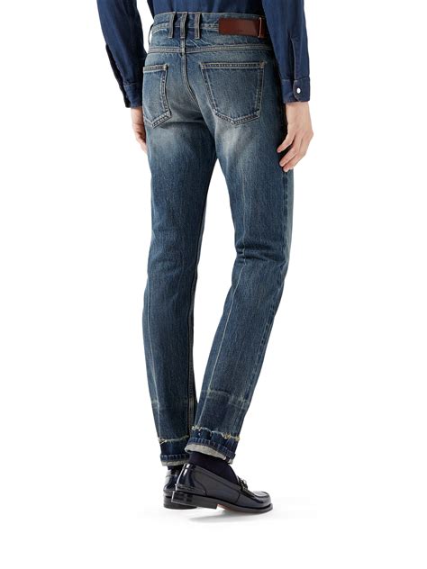 jeans homme gucci|gucci men's skinny jeans.